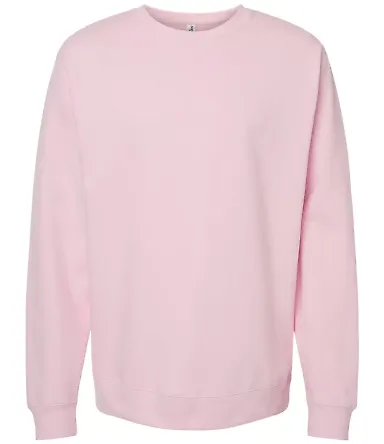 SS3000 - Independent Trading Co. - Crewneck Sweats Light Pink front view
