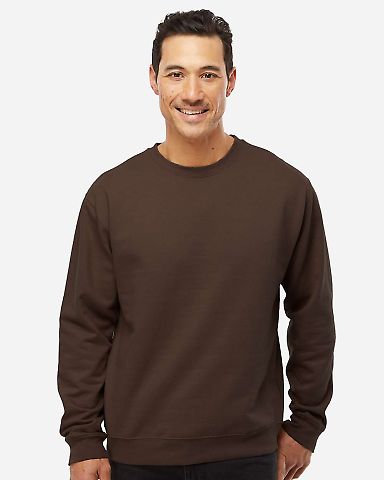 SS3000 Independent Trading Co. Crewneck Sweatshirt in Brown
