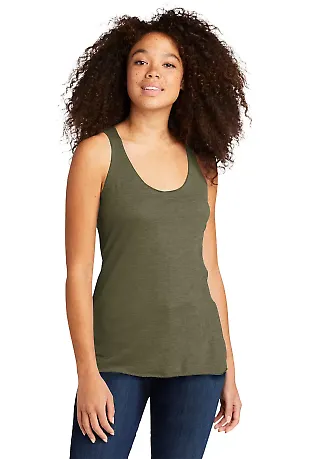 Next Level 6733 Tri-Blend Racerback Tank MILITARY GREEN front view