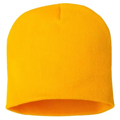 SP08 Sportsman 8 Inch Knit Beanie  in Gold front view