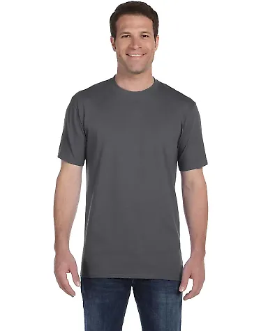 780 Anvil Middleweight Ringspun T-Shirt in Charcoal front view