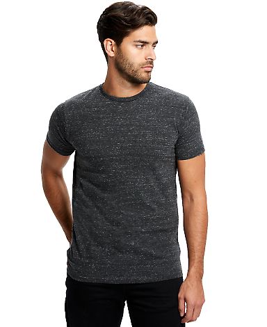 US Blanks US2229 Tri-Blend Jersey Tee in Tri charcoal front view
