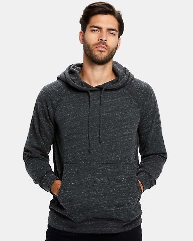 US8899 US Blanks Unisex Tri-Blend Hoodie in Tri charcoal front view