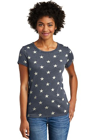 Alternative Apparel 01940E1 Ladies Ideal Vintage T in Stars front view