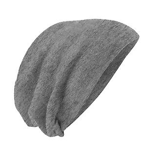 DT618 District - Slouch Beanie Lt Grey Hthr front view