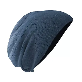 DT618 District - Slouch Beanie Navy Dip Dye front view