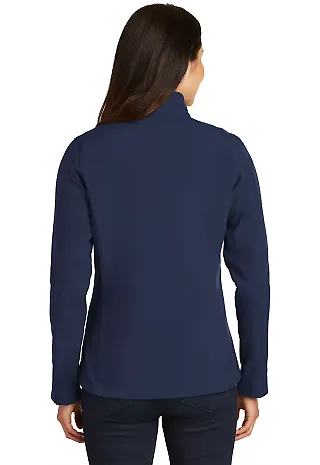 L317 Port Authority® Ladies Core Soft Shell Jacke Dress Blue Nvy front view