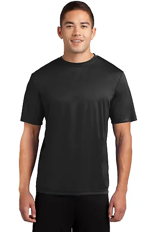 TST350 Sport-Tek® Tall Competitor™ Tee  in Black front view