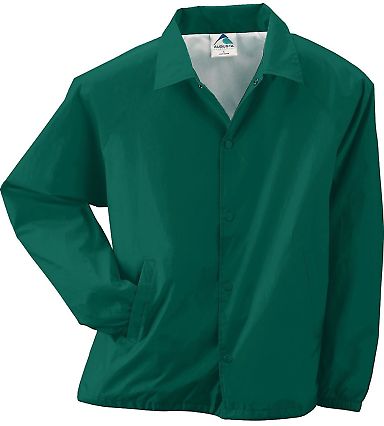 Augusta Sportswear 3100 Nylon Coach's Jacket - Lin in Dark green front view