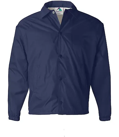 3100 Augusta Sportswear Nylon Coach's Jacket - Lin Navy front view