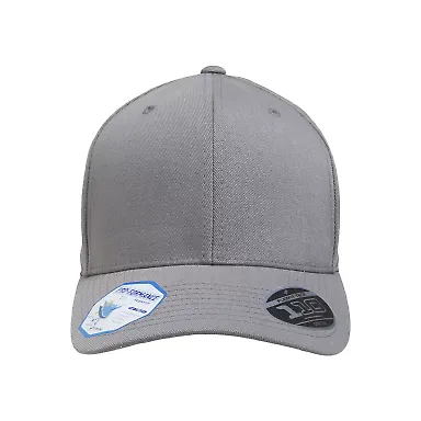 110C Flexfit Cool & Dry Pro-Formance Serge Cap in Grey front view