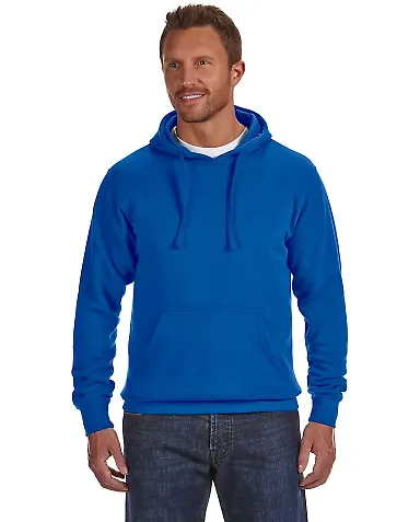 8620 J. America - Cloud Fleece Hooded Pullover Swe in Royal front view