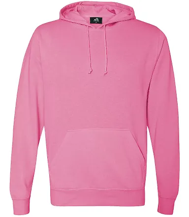 8620 J. America - Cloud Fleece Hooded Pullover Swe in Neon pink front view