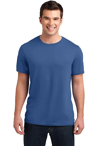DT4000 District® Young Mens Vintage Wash Crew Tee Maritime Blue front view