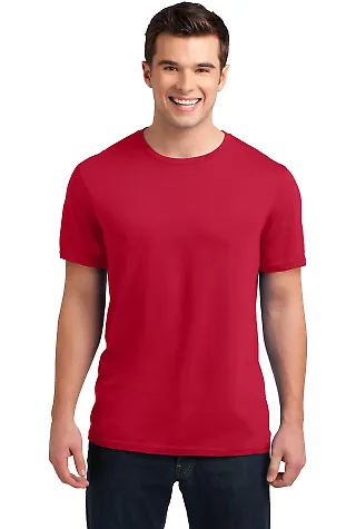 DT4000 District® Young Mens Vintage Wash Crew Tee New Red front view