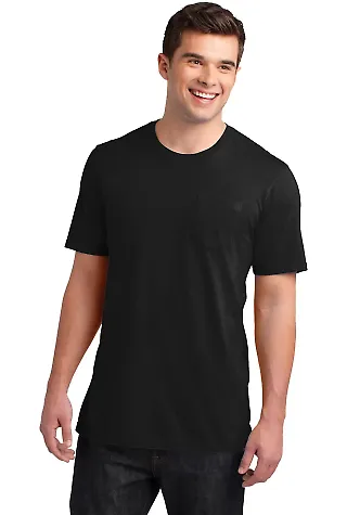 DT6000P District® Young Mens Very Important Tee® in Black front view