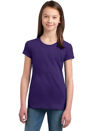 DT5001YG District® Girls The Concert Tee Purple front view