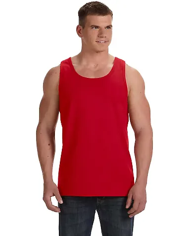 39TKR Fruit of the Loom 5 oz., 100% Heavy Cotton H True Red front view