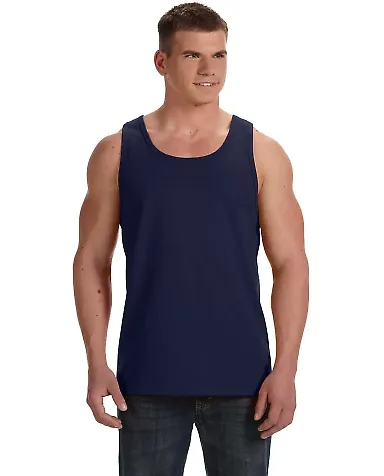 39TKR Fruit of the Loom 5 oz., 100% Heavy Cotton H J. Navy front view