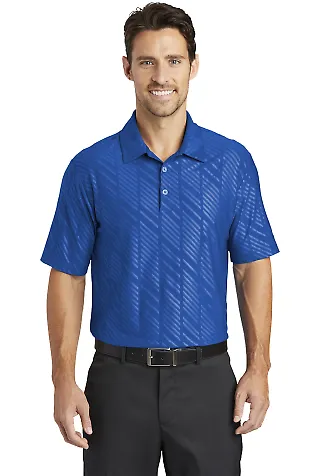 632412 Nike Golf Dri-FIT Embossed Polo Storm Blue front view