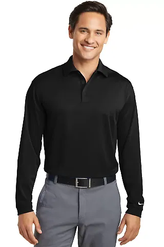 604940 Nike Golf Tall Long Sleeve Dri-FIT Stretch  Black front view