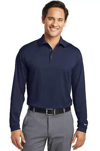 604940 Nike Golf Tall Long Sleeve Dri-FIT Stretch  Midnight Navy front view
