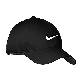 548533 Nike Golf Dri-FIT Swoosh Front Cap Black/White front view