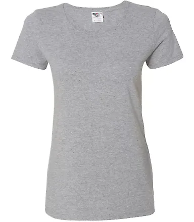 29W JERZEES - Ladies' DRI-POWER 50/50 T-Shirt Athletic Heather front view