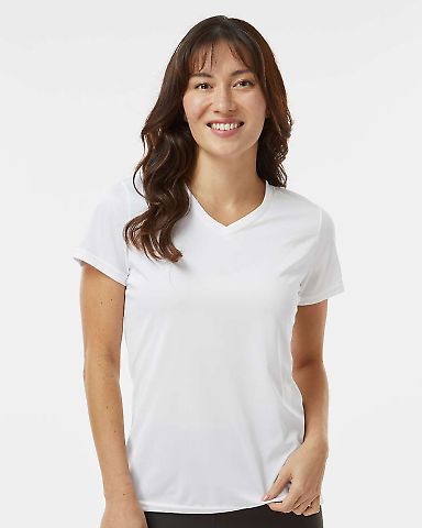 1790 Augusta Sportswear Women's Wicking T-Shirt in White front view