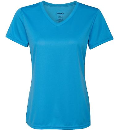 1790 Augusta Sportswear Women's Wicking T-Shirt in Power blue front view