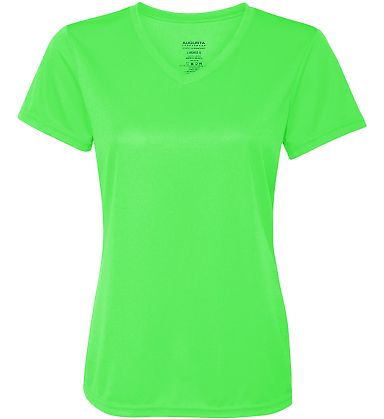 1790 Augusta Sportswear Women's Wicking T-Shirt in Lime front view
