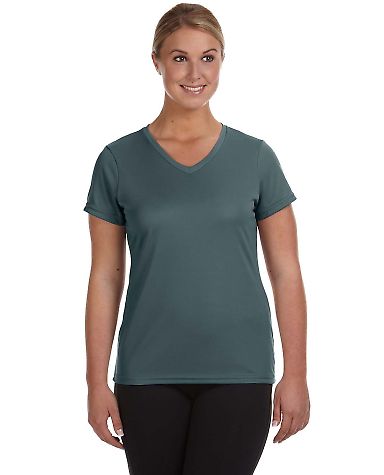 1790 Augusta Sportswear Women's Wicking T-Shirt in Graphite front view