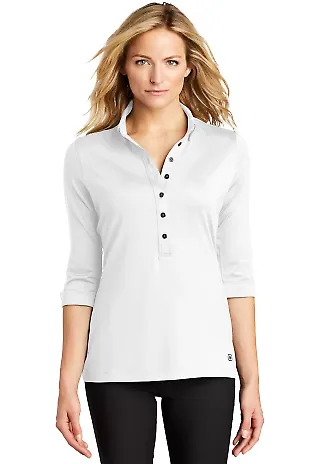 LOG122 OGIO® Ladies Gauge Polo White front view