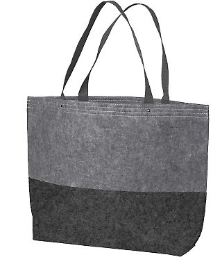 BG402L Port Authority® Large Felt Tote in Ft gry/ft char front view