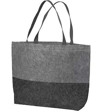 BG402L Port Authority® Large Felt Tote Ft Gry/Ft Char front view