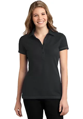 L559 Port Authority® Ladies Modern Stain-Resistan Black front view
