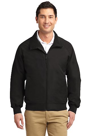 J328 Port Authority® Charger Jacket True Black front view