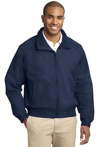 J329 Port Authority® Lightweight Charger Jacket in True navy front view