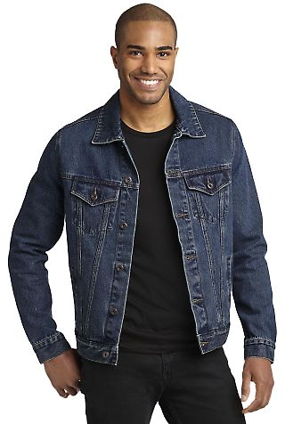 J7620 Port Authority® Denim Jacket in Denim front view