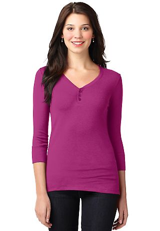 LM1007 Port Authority® Ladies Concept Stretch 3/4 in Magenta front view