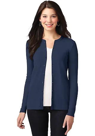 LM1008 Port Authority® Ladies Concept Stretch But Dress Blue Nvy front view