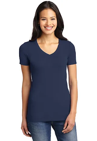 LM1005 Port Authority® Ladies Concept Stretch V-N Dress Blue Nvy front view