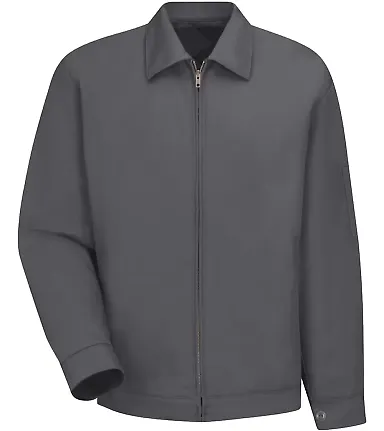 CSJT22 Red Kap - Slash Pocket Jacket Charcoal front view