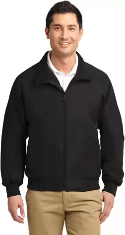TLJ328 Port Authority® Tall Charger Jacket True Black front view