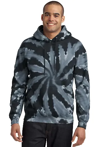 PC146 Port & Company® Essential Tie-Dye Pullover  Black front view