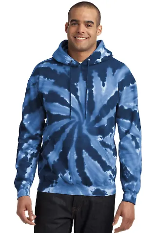 PC146 Port & Company® Essential Tie-Dye Pullover  Navy front view