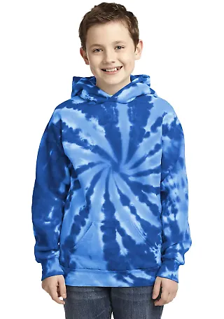 PC146Y Port & Company® Youth Essential Tie-Dye Pu in Royal front view