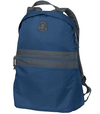 BG202 Port Authority® Nailhead Backpack in Cam blu/smk gy front view