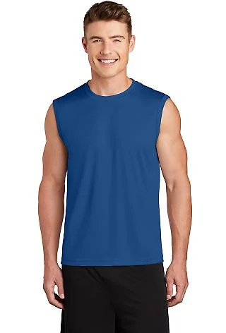 ST352 Sport-Tek Sleeveless Competitor™ Tee in Royal front view