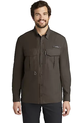 EB600 Eddie Bauer® - Long Sleeve Performance Fish Boulder front view